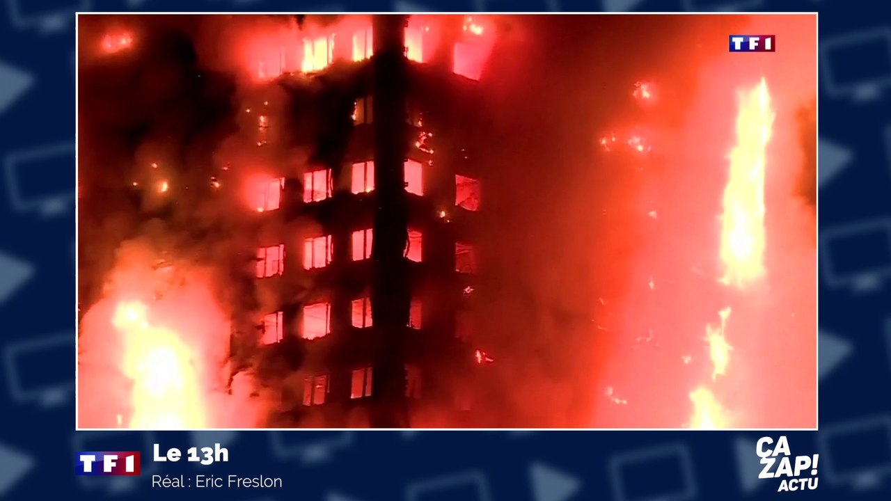 Les vidéos glaçantes du gigantesque incendie d'un immeuble de 27 étages à Londres