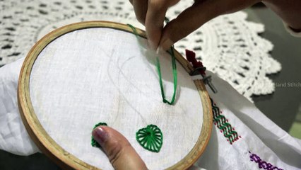 Hand Embroidery: Hand Stitch: Button Stitch