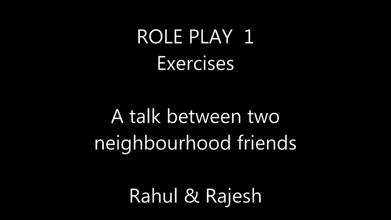 English Conversation - Role Play # 3