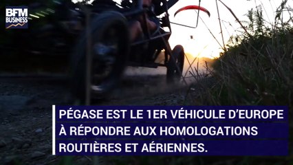 Pégase, la première voiture à traverser la Manche en volant