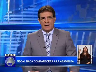 Fiscal Baca Mancheno comparecerá en la Asamblea Nacional