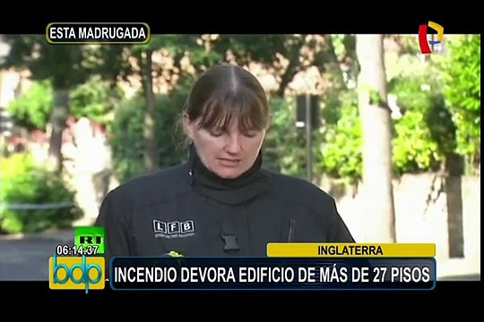 Inglaterra: 6 muertos y más de 70 heridos en incendio de torre residencial en Londres