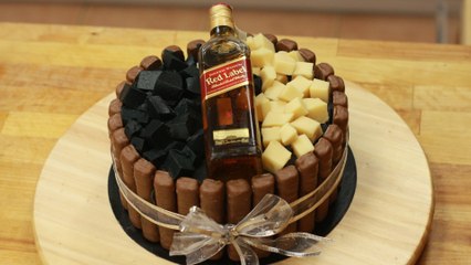 Pijany tort dla dorosłych, Johnnie Walker cake, od 18 lat !