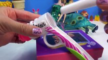 Queen Elsa Princess Anna Playdoh DohVinci DIY Disdfgrney Frozen Sticker Box Toy Play Doh Vinci