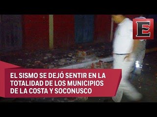 Temblor de 7 grados en Chiapas sólo deja daños materiales