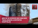 Incendio en un edificio de Londres deja al menos seis muertos