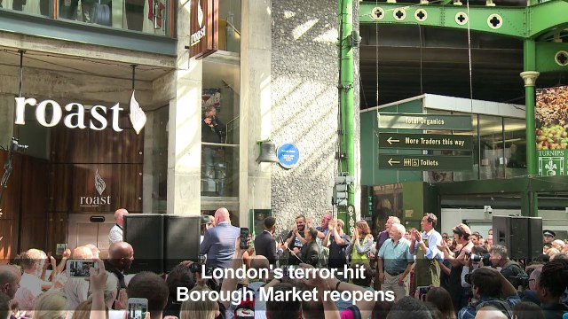 Borough Market reopens after London attack