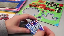 Police Car Ambulance Robocar Poli Papercraft Paper Kit Toy Surprise dfgrEggs