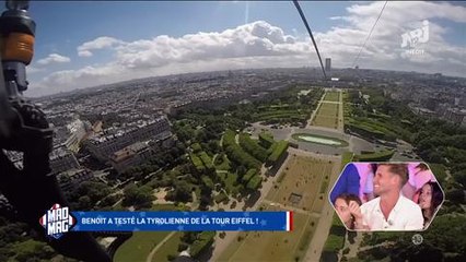 Le Mad Mag : Benoît saute en tyrolienne de la Tour Eiffel-12juin2017