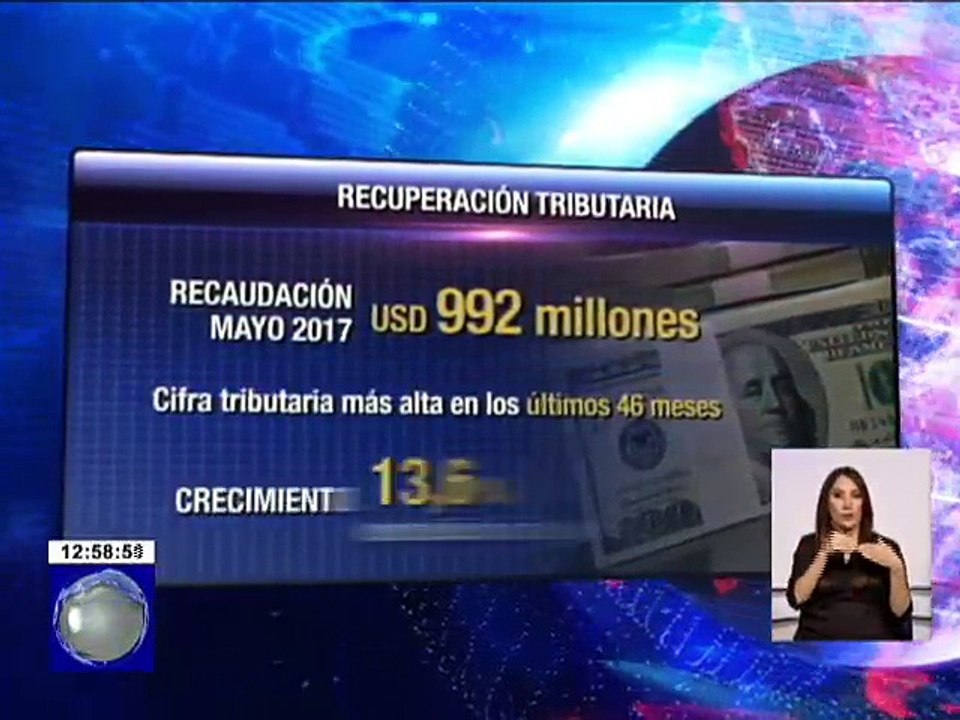SRI anunció que Mayo alcanzó la mayor recaudación tributaria en los últimos 46 meses