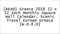 [owa5r.EBOOK] Greece 2018 12 x 12 Inch Monthly Square Wall Calendar, Scenic Travel Europe Greece by BrownTrout Publishers Z.I.P