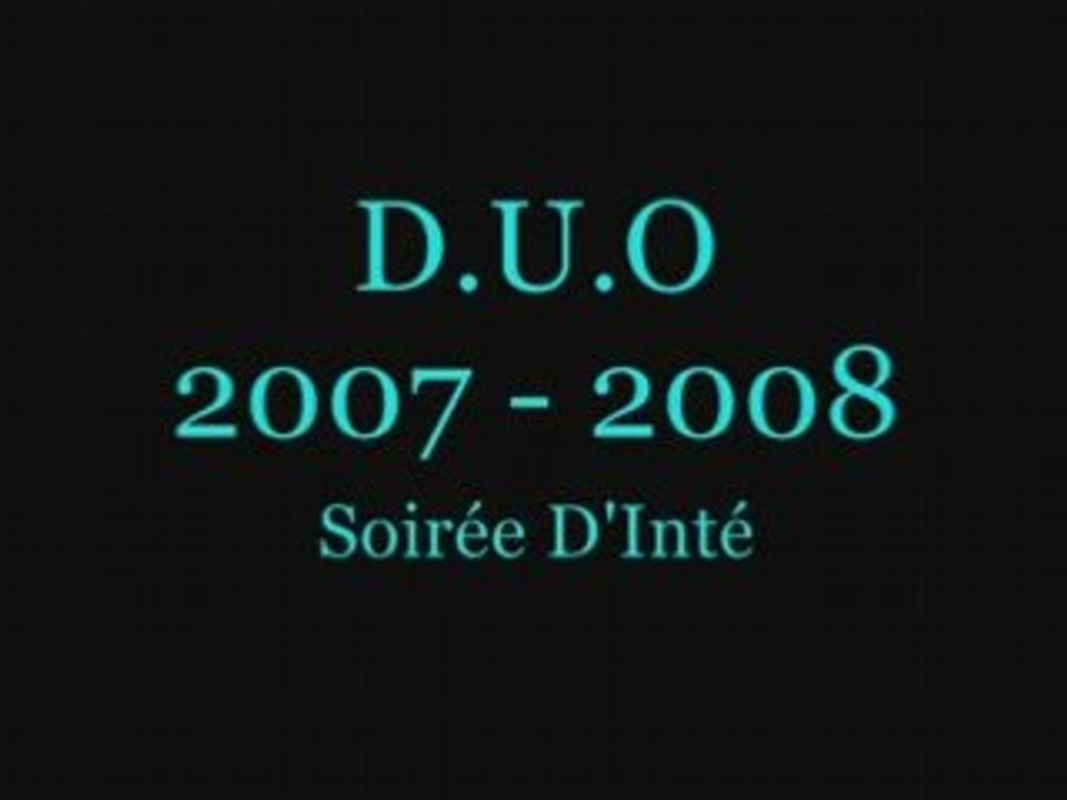 Soirée d'inté DUO 2007 - 2008