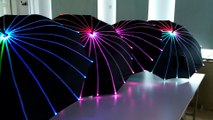 LED Light up Fiber Optic umbrella