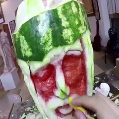 لن تصدق ماذا ستفعل في هذه البطيخة .. ابداااااع