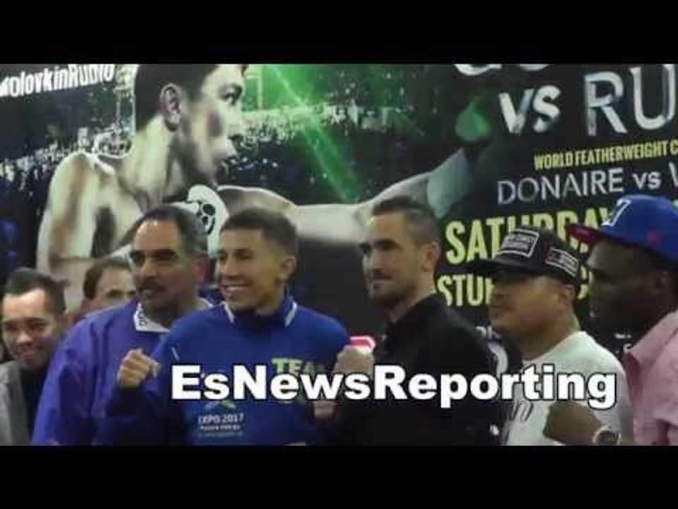 Gennady Golovkin vs marco antonio rubio faceoff EsNews boxing