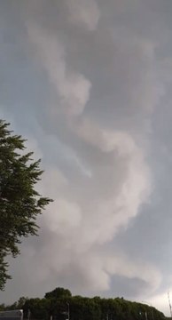 Storm Clouds Pass Over Green Bay, Wisconsin