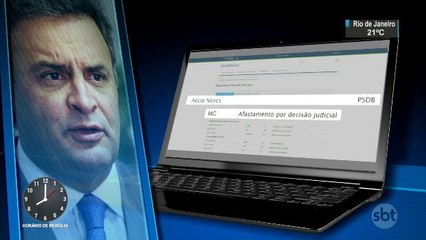 Aécio Neves tem salário suspenso e carro oficial recolhido