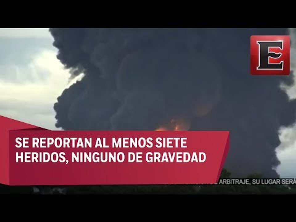 Detalles del incendio en refinería de Oaxaca