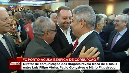 FC Porto a reafirmar que o Benfica está envolvido num esquema de corrupção.
