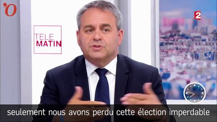 A droite, pour Xavier Bertrand, «il va falloir tout reconstruire»