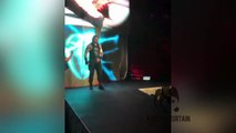 Roman Reigns returns with shoulder injury to attack Braun strowman at WWE Live i