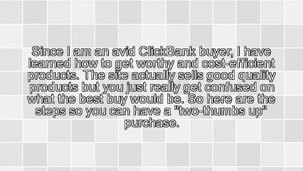 Finding The Perfect Product At ClickBank