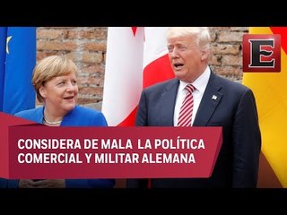 Trump recrimina a Alemania su déficit comercial