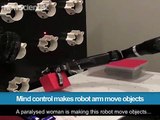 279.Mind control makes robot arm move objects