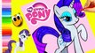 Rarity coloring page crayola #kokicute glitter washable markers COLORING WITH KOKI DISNEY TOYS