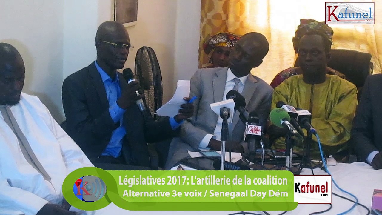 Législatives 2017: Artillerie de la la Coalition alternative 3e voix / Senegaal Day Dém