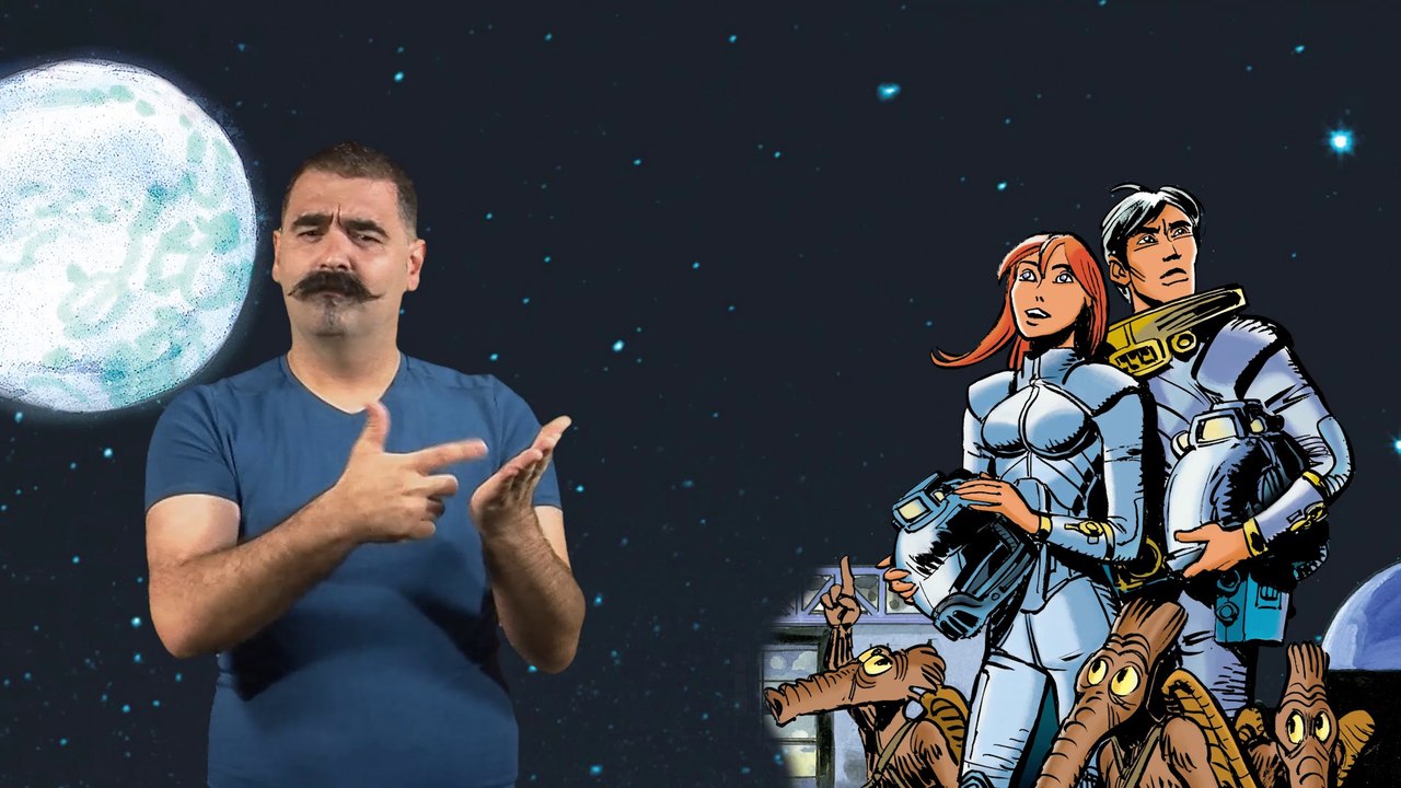 Présention LSF d'exposition "Valérian et Laureline en mission pour la Cité " - Cité des sciences et de l'industrie