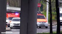 [EINSATZFAHRT mit U-TURN] - NEF   RTW - FLUGHAFENFEUERWEHR FRANK