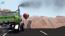 High Speed Jumps Crashes - BeamNG drive (air balloon crashes) - Special 10,000 Sub
