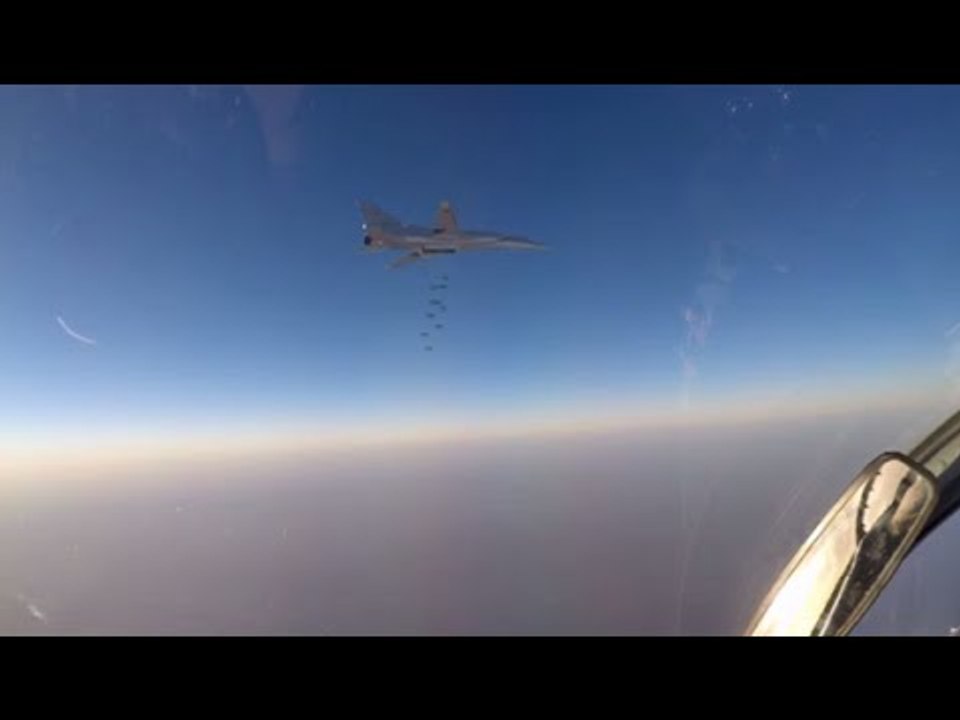 Russian bombers target ISIS chemical weapons plant near Raqqa, Syria - MoD
