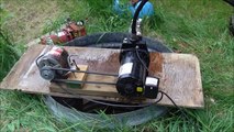 Water pump converted to belt drive, (well jet pump)