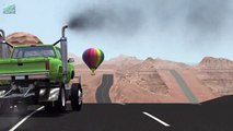 High Speed Jumps Crashes - BeamNG drive (air balloon crashes) - Special 10,000 Su
