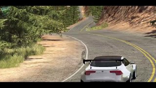 Beamng drive - Rockfall Crashes #2 (with real sounds, rock slides cra