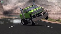 High Speed Jumps Crashes - BeamNG drive (air balloon crashes) - Special 10,000 Subs