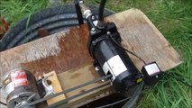 Water pump converted to belt drive, (well jet pump) How