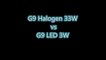 LED G9 3W Cool White vs G9 Halogen 33W Warm White Home Lig
