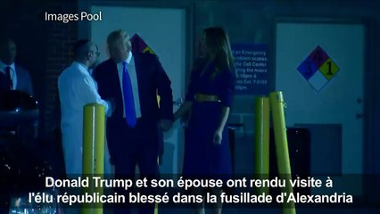 USA: Trump rend visite à l'élu blessé pendant la fusillade