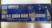 59 HG ORGIN ガンダイバー RAG-79-G1 水中型ガンダム Gundam marine type gundiver   ガンプラ作ってみた！その