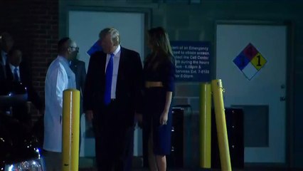 Die Trumps besuchen verletzten Abgeordneten im Krankenhaus
