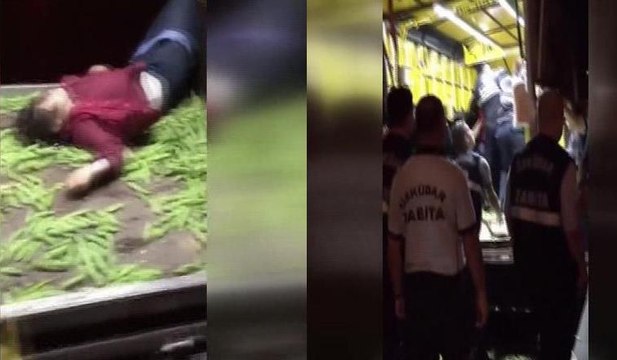 Kadın seyyar satıcı ile zabıta arasında arbede