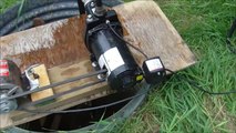 Water pump converted to belt drive, (well jet pump)