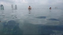 Marina Bay Sands Skypark Infinity Pool Singapore in 4K - World's Highest Pool on 57th Flo