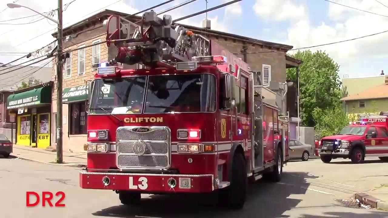 Clifton Fire Department Ladder 3 Rescue 1 And Animal Control Car 29 Responding 5-1