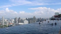 Marina Bay Sands Skypark Infinity Pool Singapore in 4K - World's Highest Pool on 5
