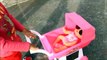 Little Girl Pushing Pink Stroller Baby Alive - Donna The E