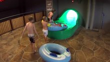Wanna Go Fast on the Green Water Slide at Aquadome B